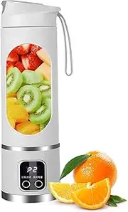 Portable Blender - Travel Blender For Protein Shakes - USB Blender, Small Travel Blender, 15oz Digital Display Blender For Smoothies, Travel Blender For Protein