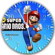 Super Mario Frameless Borderless Wall Clock Nice For Gifts or Decor Z135
