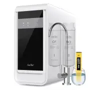 SimPure 600GPD 7-Stage Under Sink Water Filter Reverse Osmosis System + PH Meter