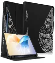 for Samsung Galaxy Tab S8 Ultra/Tab S9 Ultra Case 14.6 Inch 2-Black Rotary Gear