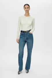 Manuela High-Waisted Classic Jean in Mid Blue - CAMILLA AND MARC® C&M
