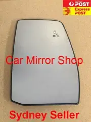 RIGHT DRIVER SIDE MIRROR GLASS FOR FORD TRANSIT CUSTOM 2014 ONWARD (with blinds)