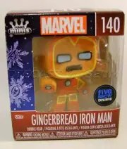 GINGERBREAD IRON MAN #140 HOLIDAY FIVE BELOW MINIS FUNKO POP 2022