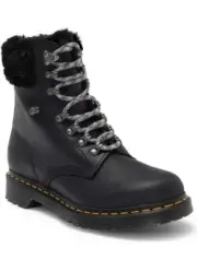 Dr. Martens Women's 1460 SERENA Collar Boots Black Streeter Milo Fur Size 11