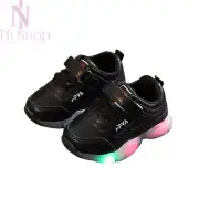 Kids Sport Shoes Luminous Fashion Breathable LED Sneaker with Light Running Shoe