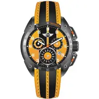 在飛比找Yahoo奇摩購物中心優惠-MINI Swiss Watches飆風三眼計時賽車錶MIN