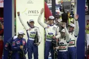 WRC Neste Oils Rally Finland 2006 Marcus Gronholm Ford podium Old Photo 1
