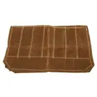 (Khaki)Waxed Canvas Knife Bag 7 Pocket Foldable Chef Knife Roll Bag For BD