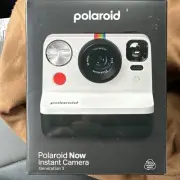 Polaroid Now Instant Film Camera Generation 2 Black /White New