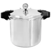 MegaChef Stove-Top Pressure Cooker 24 Qt Aluminum Induction Gas Safe Dishwasher