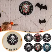 Halloween Silent Wall Clock Halloween Swing Clock Home Wall Clock