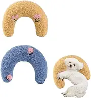 yoiar The Mellow Dog Calming Pillow, The Mellow Dog Calming Neck Pillow, The Mellow Dog Pillow, Cat Calming Pillow, Cutated Large Dog Calming Pillow-Blue+Yellow
