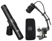 Audio Technica ATM350D Condenser Instrument Microphone+Gooseneck+AKG Pencil Mic
