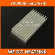 10pcs 60x30x8mm Aluminum Heatsink Radiator Cooler For ASIC Board