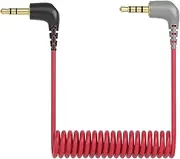 Tobysome 3.5mm TRS to TRRS Adapter Cable Wires, Lavalier Microphone Patch Cable for Rode SC7,WIRELESS GO, TRS Microphone Cords Spring Type Connected to Phones,Tablets,ipads