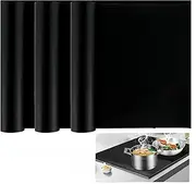 3 Pcs Oven Liners,40 x 60 cm Non Stick Oven Mats, Thick Duty Teflon Induction Cooker Protector Mat, Easy to Clean Grill Mat, for Bottom of Electric Oven Gas Oven Toaster Oven Microwave Stove Grill