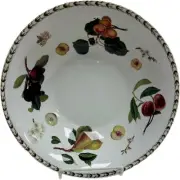 9.5" Porcelain Bowl. Vintage Queen's Horticultural Society Art by Hooker Large