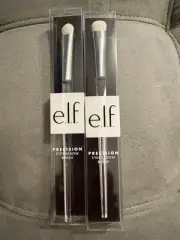 e.l.f. Precision Eyeshadow Brush Set Of 2 NEW