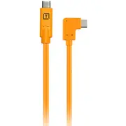 Tether Tools TetherPro Right Angle USB-C To USB-C 50cm Hi-Vis Orange