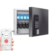 16 Key Lock Box Wall Mount, Smart Key Cabinet, use One Time Password,Fixed Code,