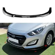 1Set Gloss Black Front Bumper Spoiler Lip Splitter For Hyundai I30 MK2 2012-2017