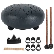 Steel Tongue Drum Kit 11 Tone Ethereal WorryFree Sanskrit Hand Pan Instrumen MGR