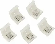 10mm 4-Pin 5050 RGB End Connector Clips for LED Strip lights - No Soldering AU