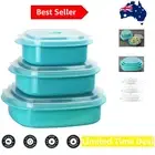Calypso Basics by 6-Piece Microwave Cookware, Steamer and Storage Set, Turquoise