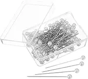 DOITOOL 100pcs Pearl Head Sewing Pins Pearlized Ball Head for DIY Crafting Quilting Decorating High Temperature Resistant for Sewing Projects and Accessories