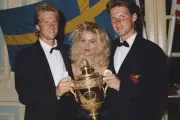 Swedish tennis player Stefan Edberg men's champion at the 1990 Wim- Old Photo