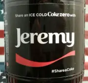 Share A Coke Zero With Jeremy 2017 Limited Edition Coca Cola Bottle
