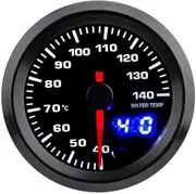 Adjustable 7 Color 2'' 52mm LED Water Temp Gauge 40~140℃ Water Temperature Car Gauge Meter for 12V Auto Gasoline Car Vehicles