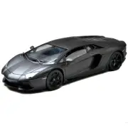 Welly 1:18 Lamborghini Aventador LP700-4 Racing Diecast Model Car Matte Black