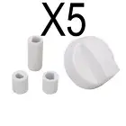5 Set White Universal Cooker Oven Stove Knobs Control Rotary Switch 6MM & 8MM AU