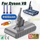 9500mAh Battery For Dyson V8 SV10 Absolute Animal Fluffy SONY 214730-01 & Filter