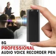 8GB Mini USB Digital Rechargeable Audio Voice Recorder Recording Device AU