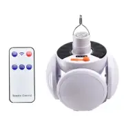 Waterproofs Solar Camping Light USB Rechargeable Outdoor Tent Lamp With Hook