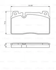 Bosch Front Brake Pads for Audi Q5 2.0 Tdi 8RB 2L Diesel CNHA 2015 - 2017