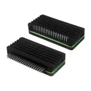 Aluminum Heatsink Case Enclosure+GPIO 40-Pin Needle for Raspberry Pi Zero 2 W