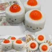 Salted Egg Yolk Rice Ball Squeezing Simulation Glutinous Rice Squeezing Toy X6F0