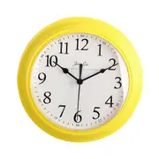 9-Inch Living Room Wall Clock-Modern Simple Clock-Plastic Silent Clock-Yellow