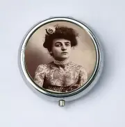 Tattooed Women Pill Case holder box victorian circus sideshow freak performer