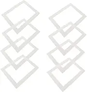 PLAFOPE 30pcs Photo Frame Paper Mats Pre-cut Frame Matting for Picture Backing Photo Display Mats White for Home Decor