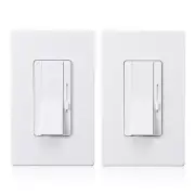 2-Pack Dimmer Switch for Led Lights, 0-10V Dimmable LED Panel Lights