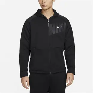 Nike 連帽外套 Pro Therma-FIT 男款 黑 白 保暖 內刷毛 加長後擺 外套 風衣 FN3057-010