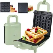 Mini Waffle Maker Breakfast Sandwich Maker Pancake Panini Press Waffle Iron 2 In