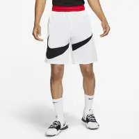 在飛比找Yahoo奇摩購物中心優惠-NIKE DRY HBR SHORT 2.0 白黑 黑底紅勾