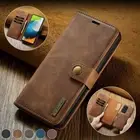 DG.MING Leather Flip Wallet Case Cover For Samsung S20 S21 S22FE S23 S24 S25+