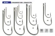 MUSTAD 34007-ss STAINLESS STEEL HOOKS. YOU PICK THE SIZE. SALTWATER FLY TYING.