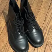 Dr Martens 1460 Mono Black Leather Lace Up Boots - BRAND NEW!